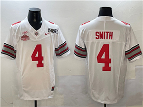 Ohio State Buckeyes #4 Jeremiah Smith White 2025 College National Championship Limited Jersey