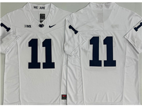 Penn State Nittany Lions #11 Micah Parsons White College Football F.U.S.E. Limited Jersey