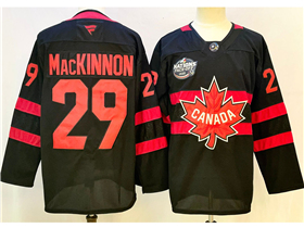 2025 4 Nations Face-Off Team Canada #29 Nathan MacKinnon Black Hockey Jersey