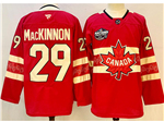 2025 4 Nations Face-Off Team Canada #29 Nathan MacKinnon Red Hockey Jersey
