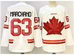 2026 Winter Olympics Team Canada #63 Brad Marchand White Hockey Jersey