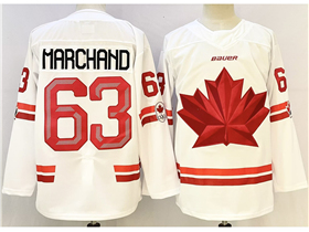 2026 Winter Olympics Team Canada #63 Brad Marchand White Hockey Jersey