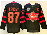 2025 4 Nations Face-Off Team Canada #87 Sidney Crosby Black Hockey Jersey