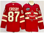 2025 4 Nations Face-Off Team Canada #87 Sidney Crosby Red Hockey Jersey