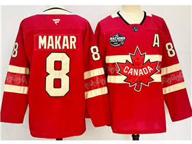 2025 4 Nations Face-Off Team Canada #8 Cale Makar Red Hockey Jersey