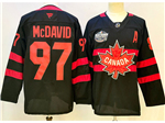 2025 4 Nations Face-Off Team Canada #97 Connor McDavid Black Hockey Jersey