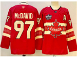 2025 4 Nations Face-Off Team Canada #97 Connor McDavid Red Hockey Jersey