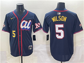 American League #5 Jacob Wilson Navy 2025 MLB All-Star Edition Limited Jersey