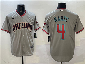 Arizona Diamondbacks #4 Ketel Marte Gray Limited Jersey