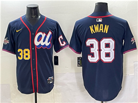 American League #38 Steven Kwan Navy 2025 MLB All-Star Edition Limited Jersey