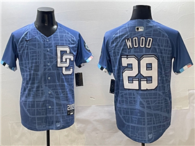 Washington Nationals #29 James Wood 2025 Blue City Connect Limited Jersey