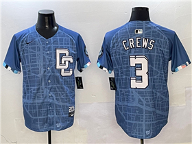 Washington Nationals #3 Dylan Crews 2025 Blue City Connect Limited Jersey