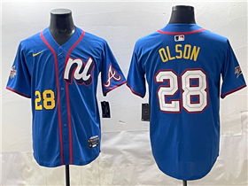 National League #28 Matt Olson Blue 2025 MLB All-Star Edition Limited Jersey