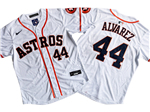 Houston Astros #44 Yordan Álvarez White Limited Jersey
