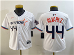 Houston Astros #44 Yordan Álvarez Youth White 2025 City Connect Limited Jersey