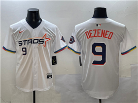 Houston Astros #9 Zach Dezenzo White 2025 City Connect Limited Jersey