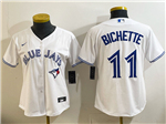 Toronto Blue Jays #38 Nathan Lukes Women's White Limited Jersey
