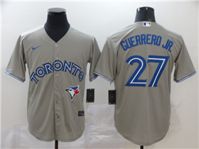 Toronto Blue Jays #27 Vladimir Guerrero Jr. Gray Cool Base Jersey