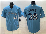 Toronto Blue Jays #38 Nathan Lukes Powder Blue Limited Jersey