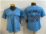 Toronto Blue Jays #39 Trey Yesavage Women's Powder Blue Limited Jersey