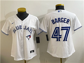 Toronto Blue Jays #47 Addison Barger Women's White Limited Jersey