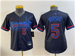 Toronto Blue Jays #5 Daulton Varsho Youth Black 2024 City Connect Limited Jersey