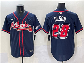 Atlanta Braves #28 Matt Olson Navy 2025 Speedway Classic Limited Jersey