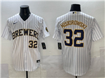Milwaukee Brewers #32 Jacob Misiorowski White Limited Jersey