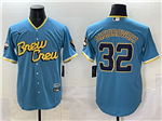 Milwaukee Brewers #32 Jacob Misiorowski Powder Blue City Connect Jersey