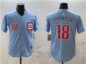 Chicago Cubs #18 Shota Imanaga 2025 Light Blue City Connect Limited Jersey