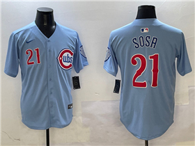 Chicago Cubs #21 Sammy Sosa 2025 Light Blue City Connect Limited Jersey