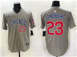 Chicago Cubs #23 Ryne Sandberg Gray Limited Jersey
