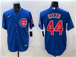 Chicago Cubs #44 Anthony Rizzo Blue Limited Jersey