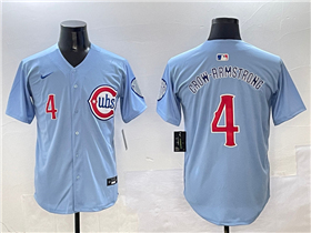 Chicago Cubs #4 Pete Crow-Armstrong 2025 Light Blue City Connect Limited Jersey