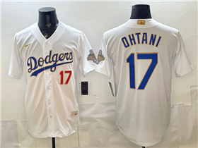 Los Angeles Dodgers #17 Shohei Ohtani White 2026 Gold Collection Jersey