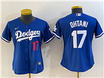 Los Angeles Dodgers #17 Shohei Ohtani Women's Royal Blue Limited Jersey