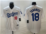 Los Angeles Dodgers #18 Yoshinobu Yamamoto White Limited Jersey