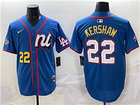 National League #22 Clayton Kershaw Blue 2025 MLB All-Star Edition Limited Jersey
