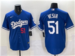 Los Angeles Dodgers #51 Alex Vesia Royal Blue Limited Jersey