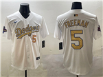 Los Angeles Dodgers #5 Freddie Freeman White 2025 Gold Program Limited Jersey