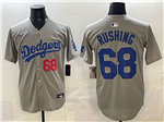 Los Angeles Dodgers #68 Dalton Rushing Alternate Gray Limited Jersey