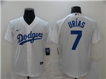 Los Angeles Dodgers #7 Julio Urías White Cool Base Jersey 