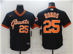 San Francisco Giants #25 Barry Bonds Vintage Black Jersey