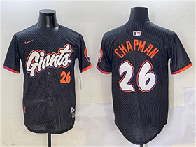 San Francisco Giants #26 Matt Chapman Black 2025 City Connect Limited Jersey