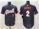 San Francisco Giants #2 Willy Adames Black 2025 City Connect Limited Jersey
