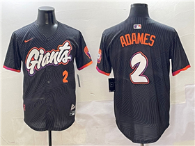 San Francisco Giants #2 Willy Adames Black 2025 City Connect Limited Jersey