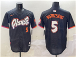 San Francisco Giants #5 Mike Yastrzemski Black 2025 City Connect Limited Jersey