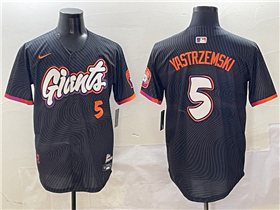 San Francisco Giants #5 Mike Yastrzemski Black 2025 City Connect Limited Jersey