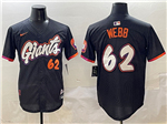 San Francisco Giants #62 Logan Webb Black 2025 City Connect Limited Jersey