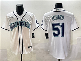 Seattle Mariners #51 Ichiro Suzuki White Limited Jersey